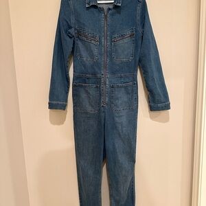 Free People denim jumpsuit